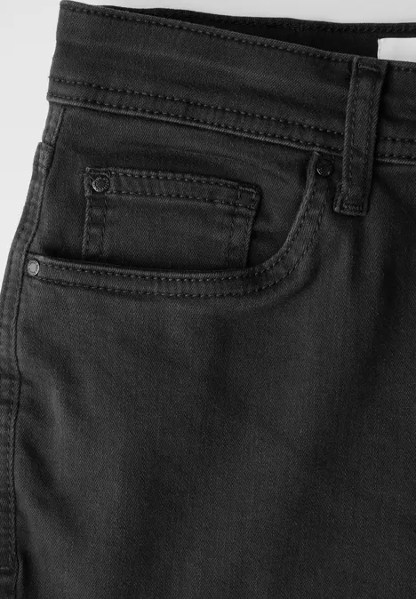 Skinny Flared Jeans Black rinse