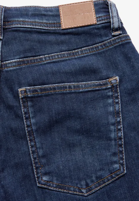 Skinny Flared Jeans Dark blue washed