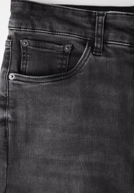 Wide Leg Jeans Black Washed