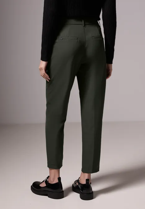 Technostretch chino's oil green