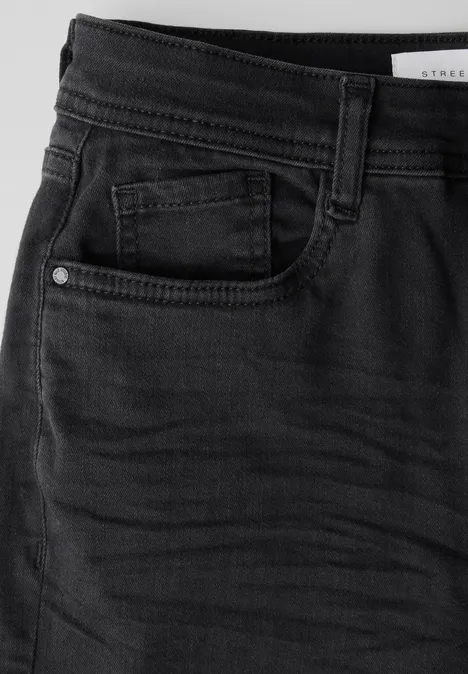 Straight Leg Jeans Black rinse