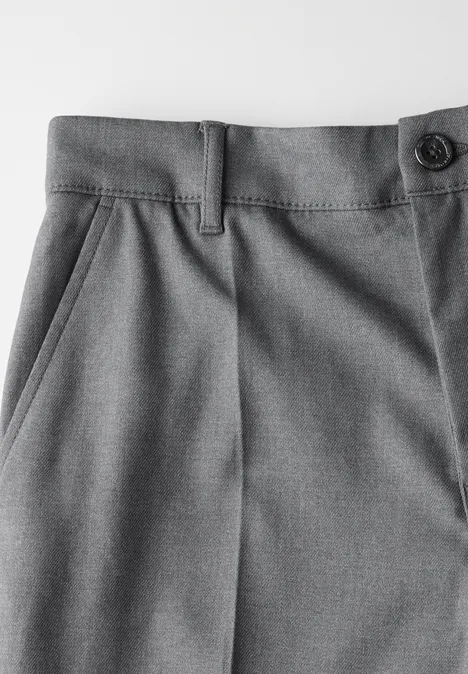 Chino im Melange-Look dust grey mel.