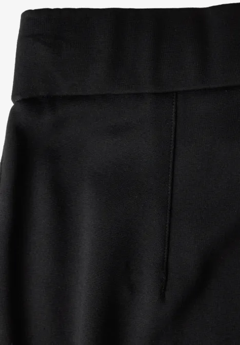 Hose mit Knopfdetails Black