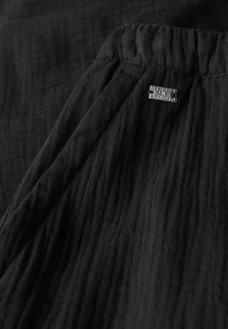 Musselin Shorts Black