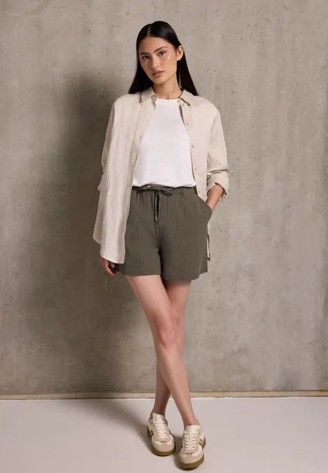 Musselin Shorts acron brown
