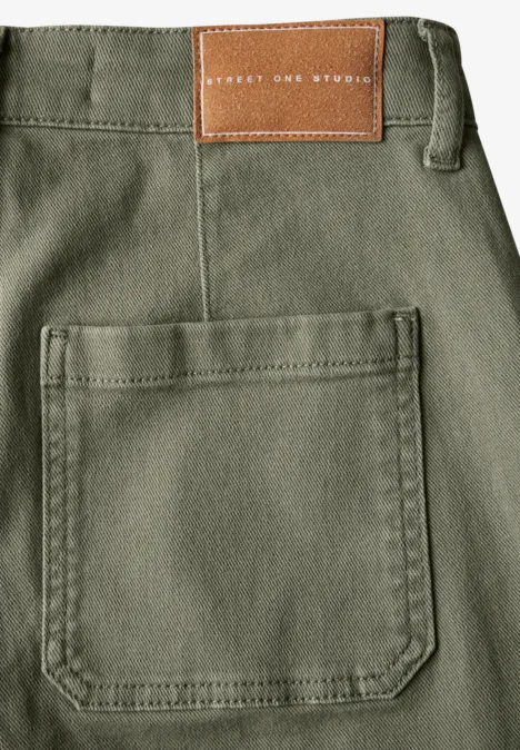 Straight Leg Cargo Hose Deep Olive Washed