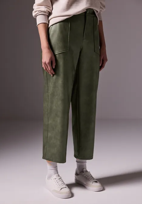 Straight Leg Hose dull kale green
