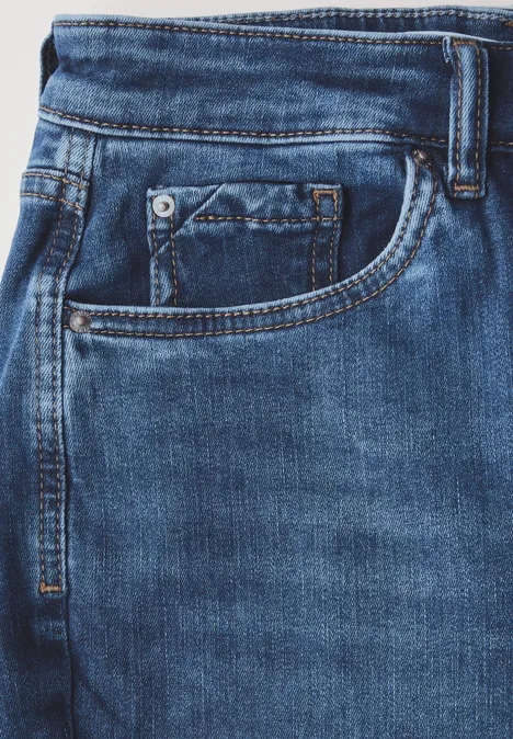 Skinny Flared Jeans Dark blue washed