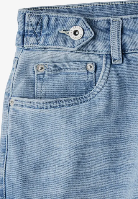 Jeans Culotte Light Blue Wash