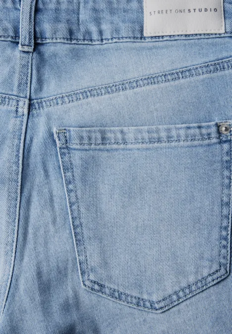 Jeans Culotte Light Blue Wash