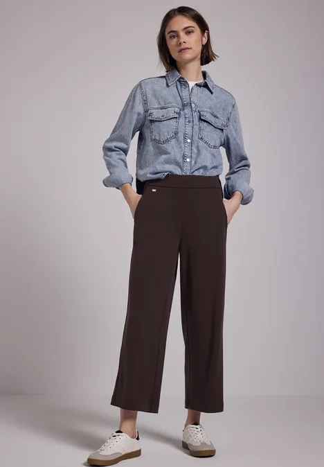 Culotte plummy brown