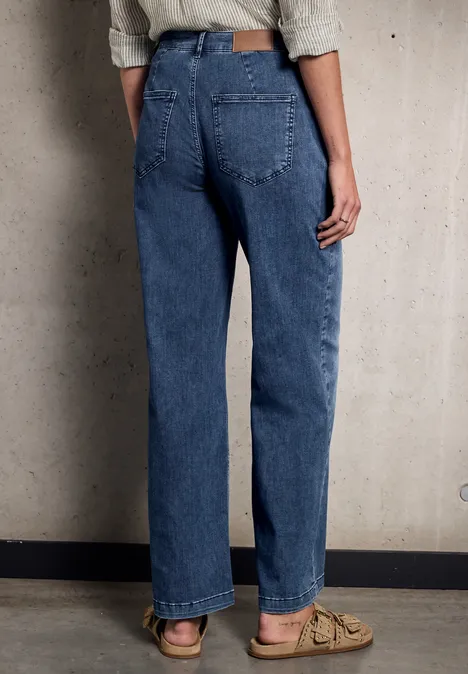 Wide Leg Jeans dark blue wash
