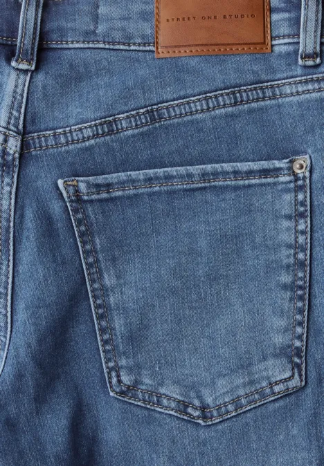 Jeans Culotte mid blue wash