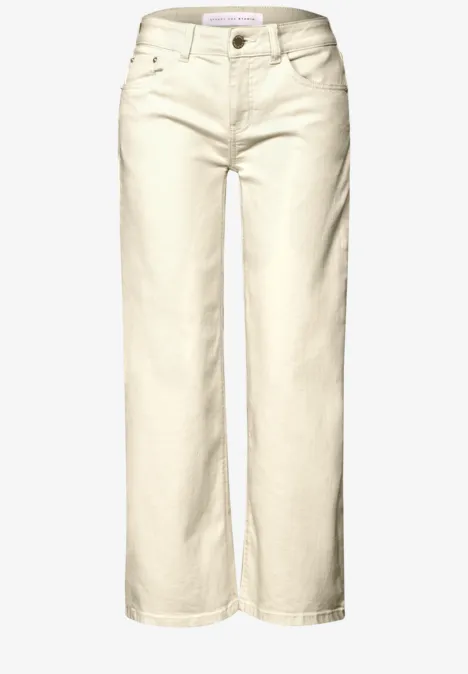 Jeans Culotte ecru wash