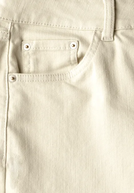 Jeans Culotte ecru wash