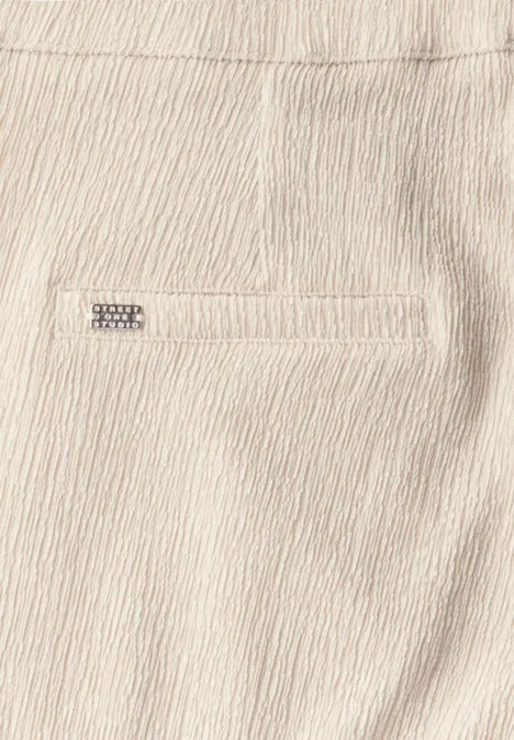 Straight Leg Strukturhose moonstone sand