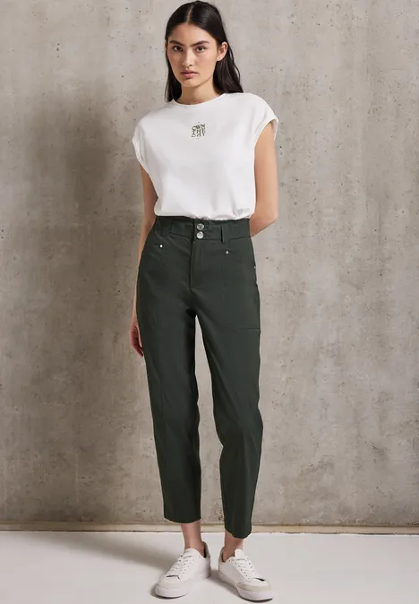 Paperbag Hose desert pine green