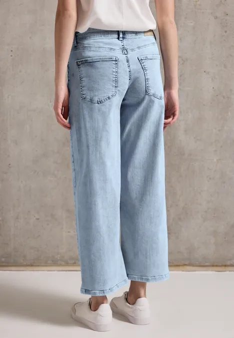 Jeans Culotte authentic bleached wash