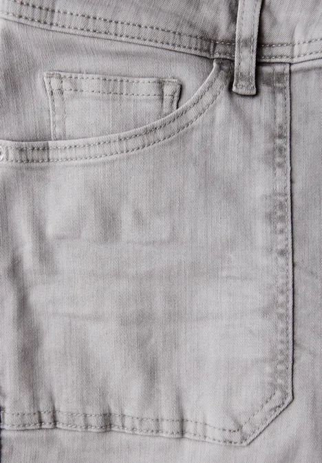 Straight Leg Jeans Light Grey Random