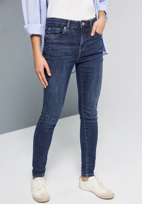 Skinny Fit jeans Dark blue washed