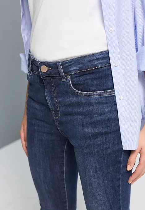 Skinny Fit Jeans Dark blue washed