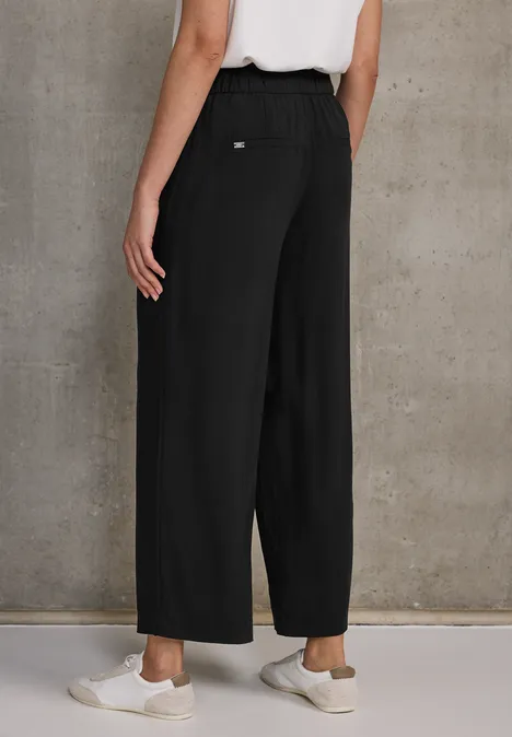 Viskose-Culotte Black