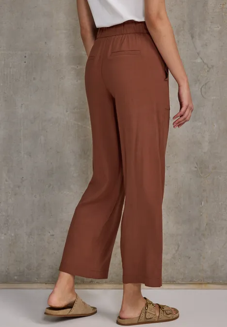 Viskose-Culotte sienna brown