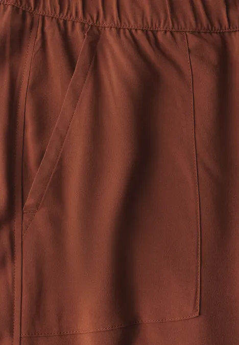 Viskose-Culotte sienna brown