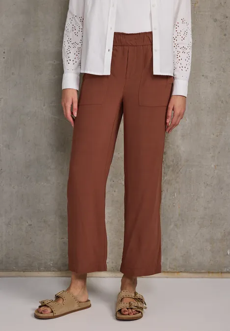 Viskose-Culotte sienna brown
