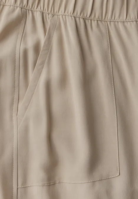 Viskose-Culotte sandshell beige