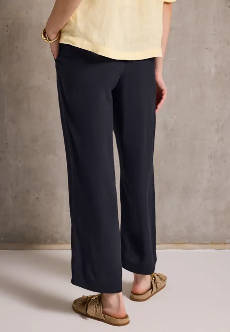 Viskose-Culotte dark void blue