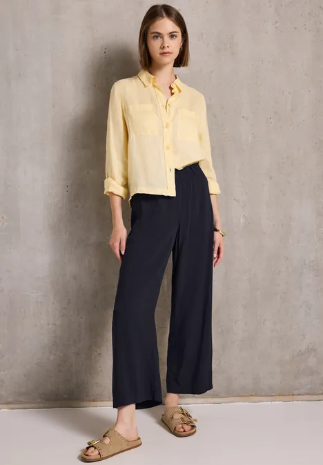 Viskose-Culotte dark void blue