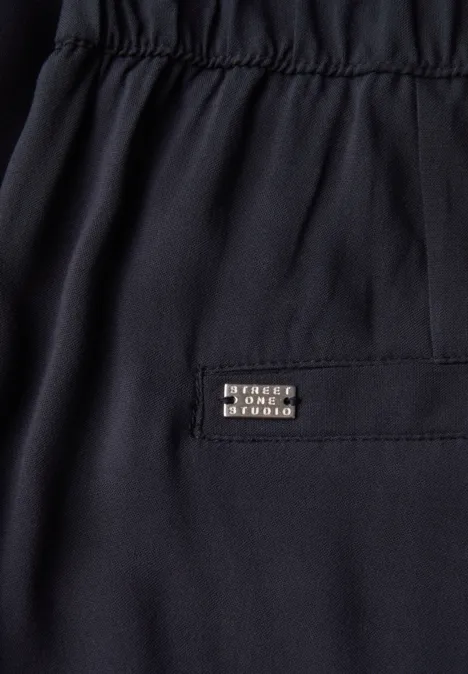 Viskose-Culotte dark void blue