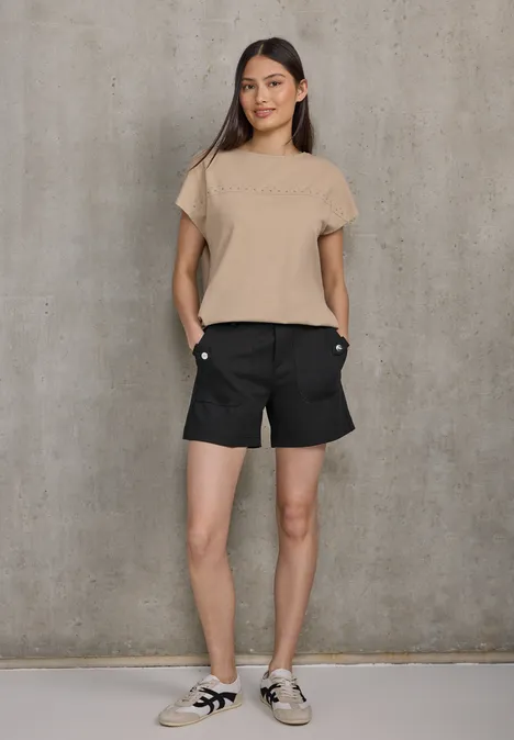 Shorts im Loose Fit Black
