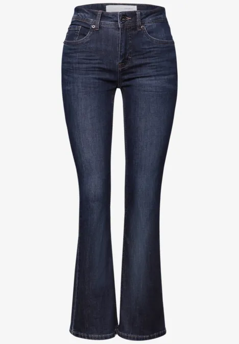 Bootcut Jeans Dark Blue Clean Wash