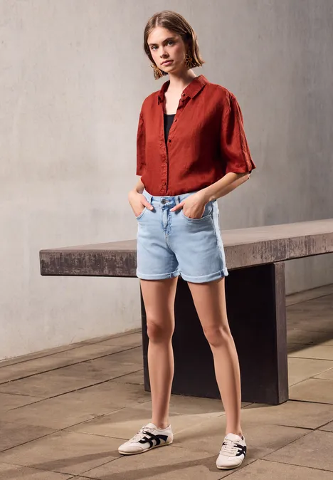 Jeansshorts im Casual Fit Ultra Bleach Random
