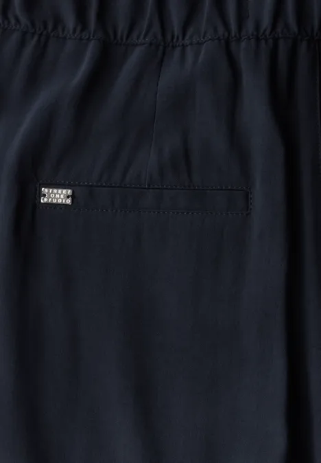 Culotte in Unifarbe deep blue