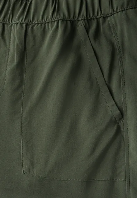 Culotte in Unifarbe kale green
