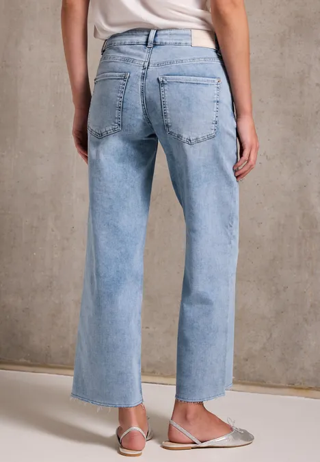 Jeans Culotte Light Blue Wash