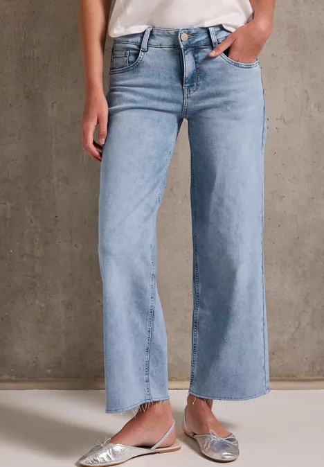 Jeans Culotte Light Blue Wash
