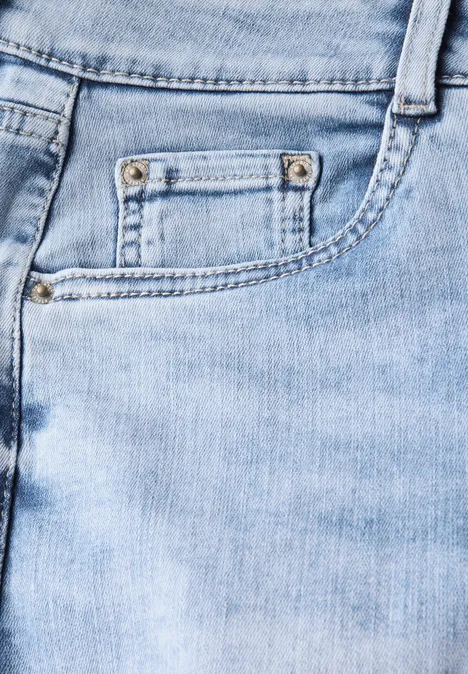 Jeans Culotte Light Blue Wash