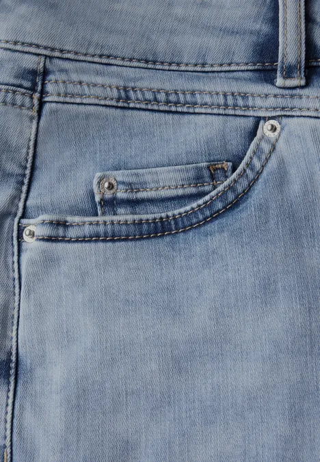 Jeansshorts Light Blue Random washed