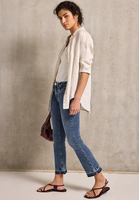 Flared Jeans Medium Blue Random