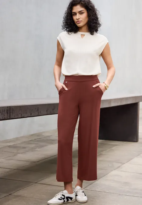 7/8 Jersey Culotte sienna brown