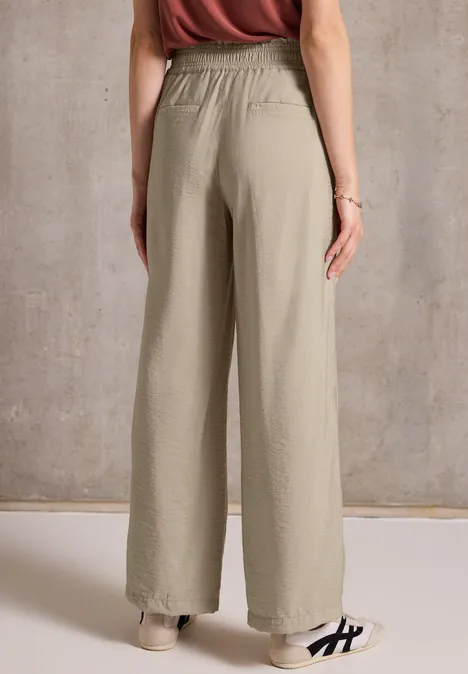 Wide Leg Hose sandshell beige