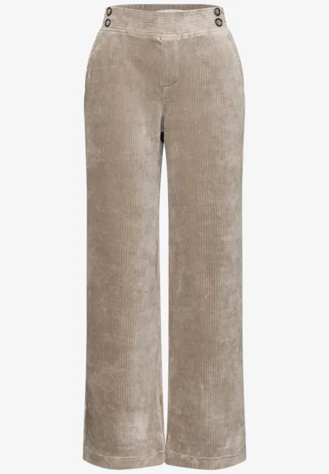 Straight Legs corduroy broek tan brown