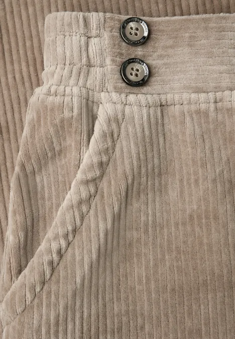 Straight Legs corduroy broek tan brown