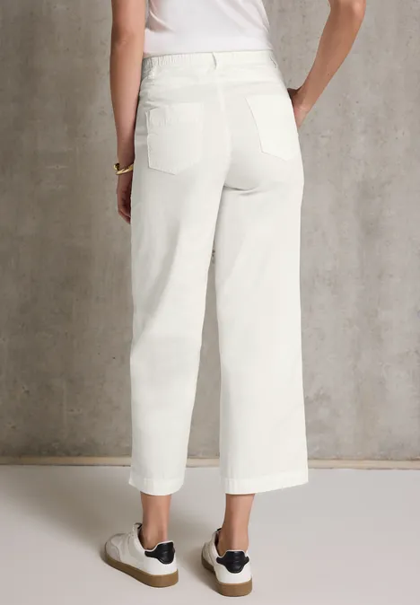 Hose aus Baumwollmix off white