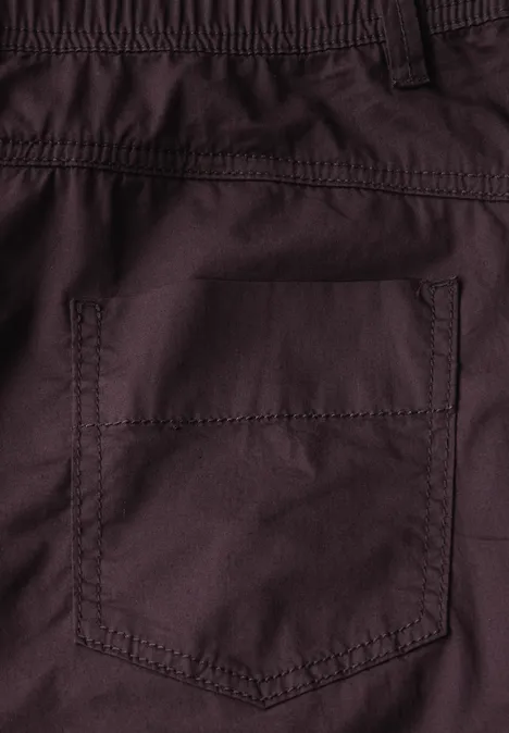 Hose aus Baumwollmix fudge red