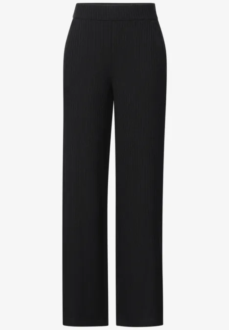 Pantalon en jersey avec fentes Black